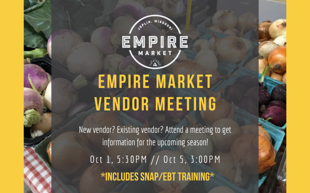 Empire Market Fall Vendor Meeting